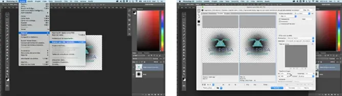 Exportar imágenes en png24