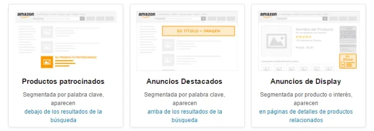 Tipos de campañas de anuncios en Amazon Marketing Services (AMS) Tipos de campañas de anuncios en Amazon Marketing Services (AMS)