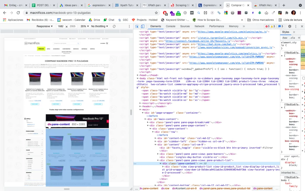 Código web macnificos