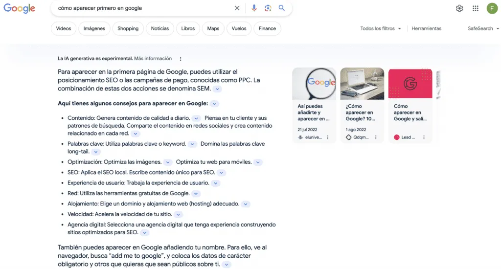 respuesta de sge