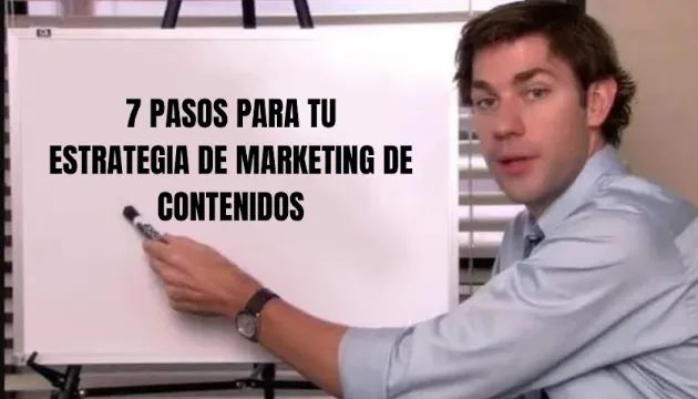Esquema en siete pasos para construir una estrategia de marketing de contenidos