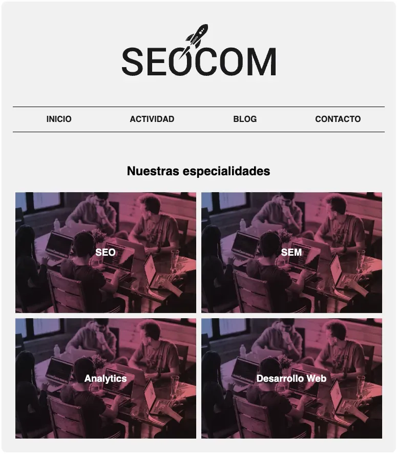Ejemplo de landing