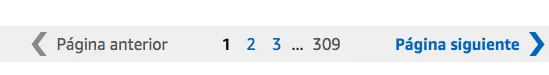 Paginado categorización