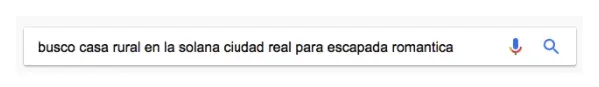 Resultados de Google para la búsqueda longtail 'escapada rural romántica'