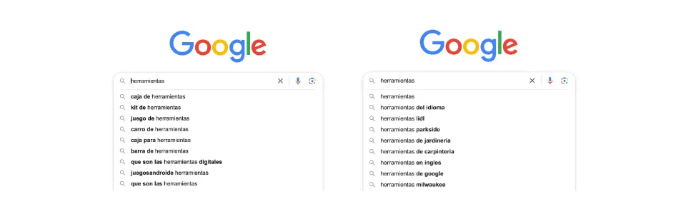 Cómo encontrar palabras clave long tail con Google Autocomplete