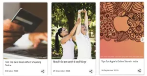 Google Web stories en Google Discover