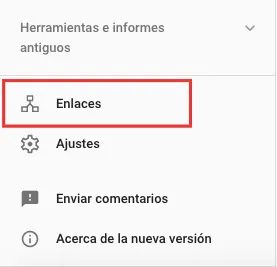 google search console enlaces toxicos