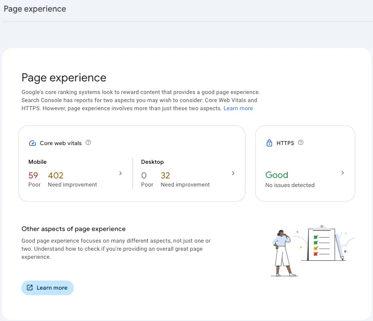 Page experience 1