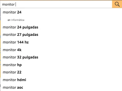 Search box Amazon