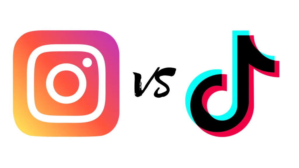 Comparativa de tiempo de uso entre TikTok e Instagram en formato versus
