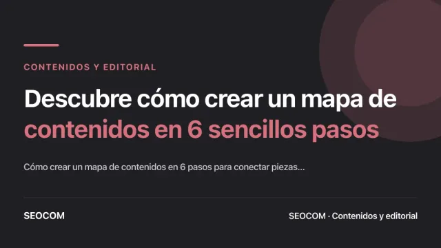 Descubre cómo crear un mapa de contenidos en 6 sencillos pasos