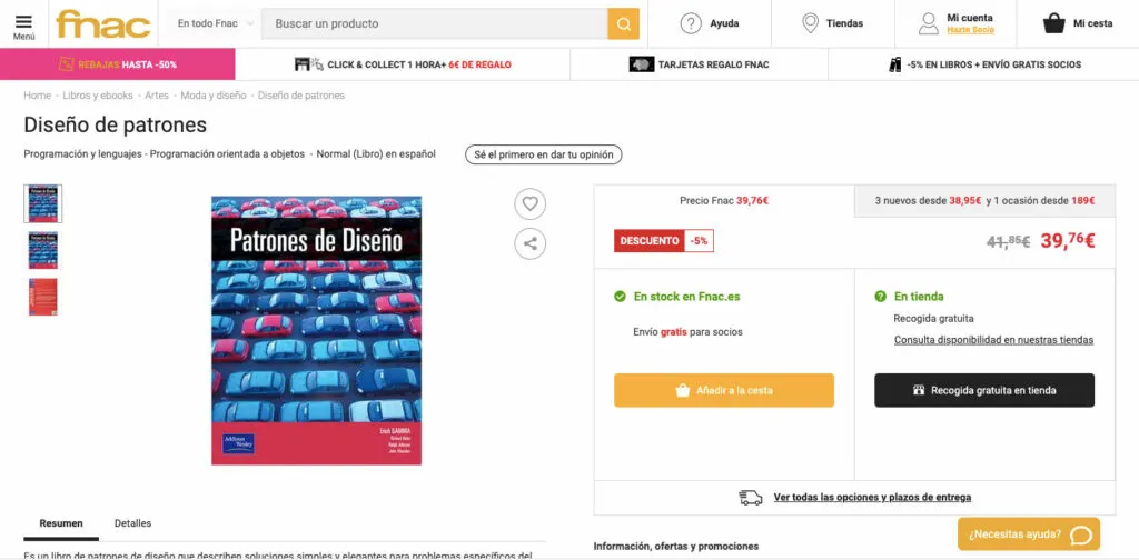 Ejemplo de call to action con color destacado y proximidad al contenido relevante