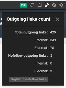 enlaces salientes ahrefs toolbar