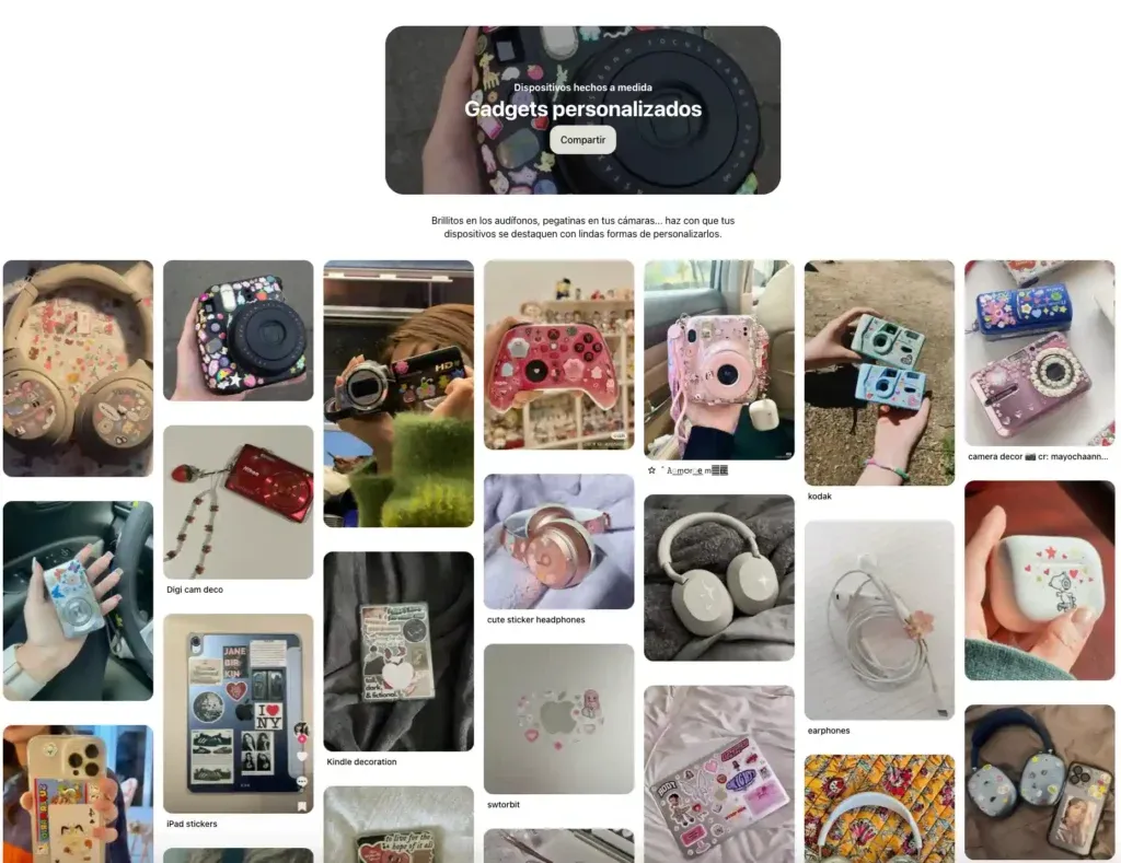 Feed pinterest contenidos