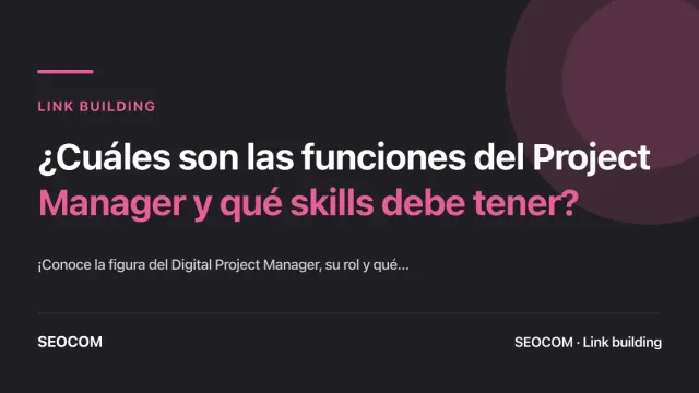 ¿Cuáles son las funciones del Project Manager y qué skills debe tener?