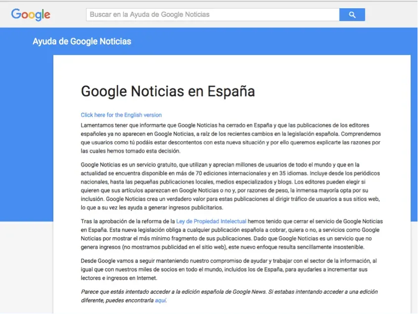 Google noticias espana