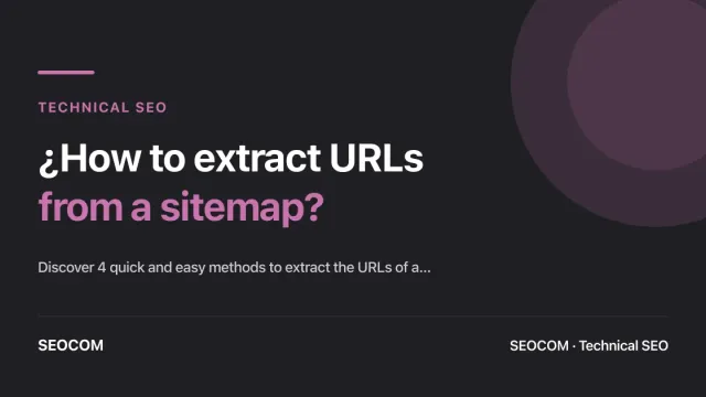 ¿How to extract URLs from a sitemap?