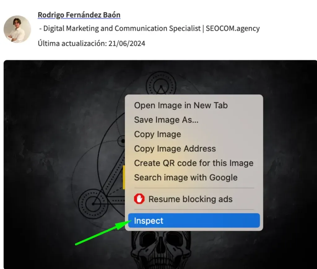Inspeccionar codigo google chrome 2