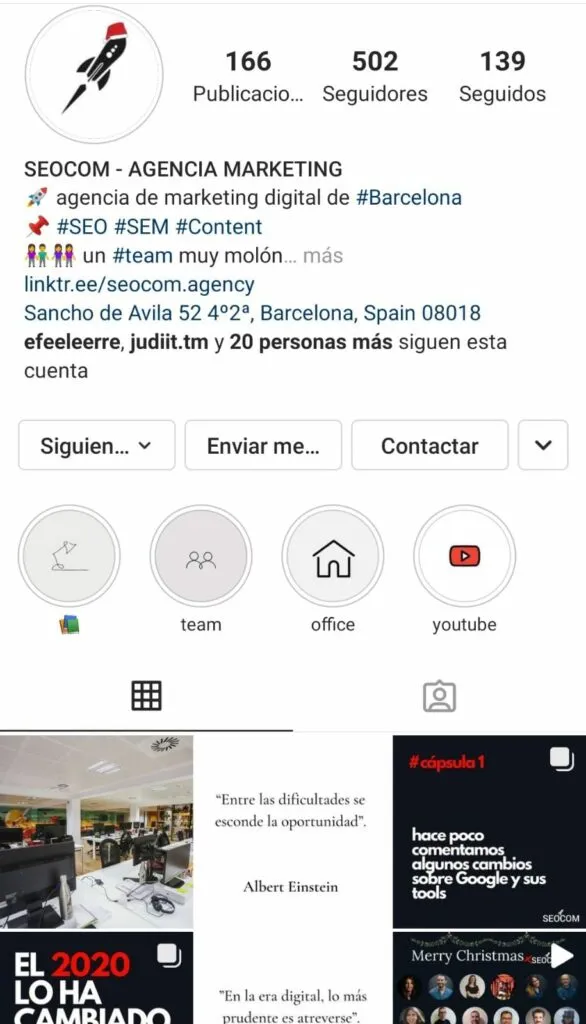 Instagram seo técnicas