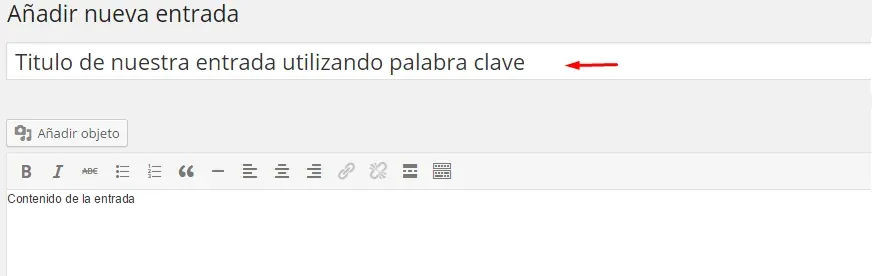 interfaz wordpress para SEO