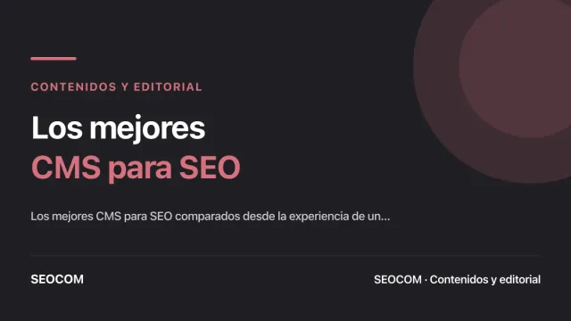Los mejores CMS para SEO