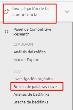 Mejora seo 5 semrush