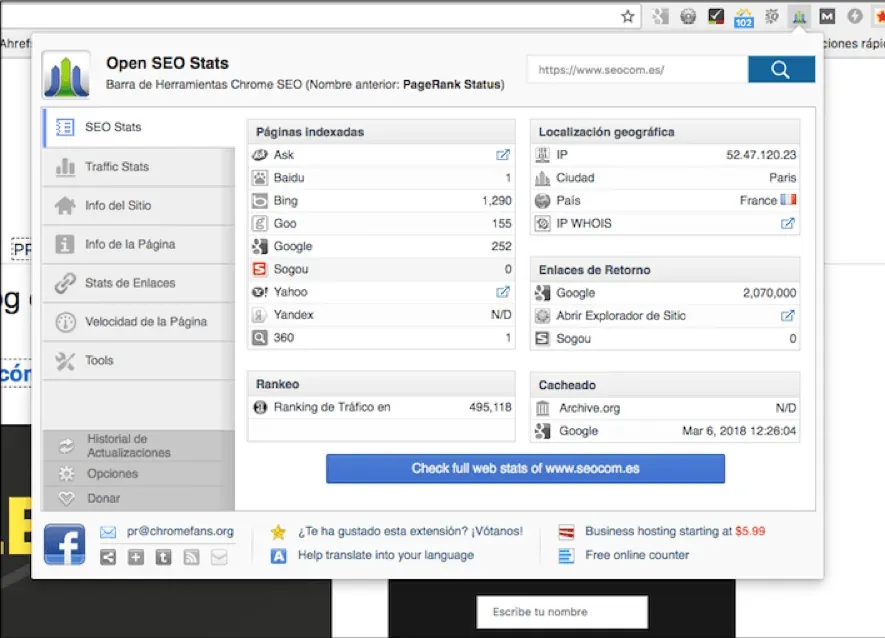 open seo stats