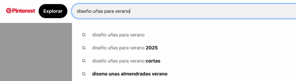 Palabras clave seo pinterest