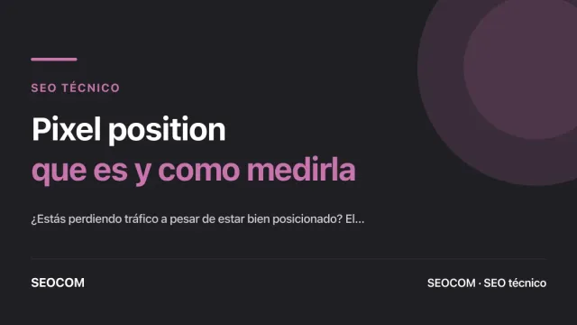 Pixel position: que es y como medirla