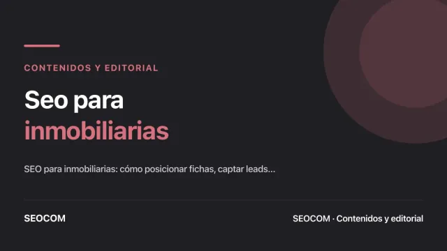 Seo para inmobiliarias