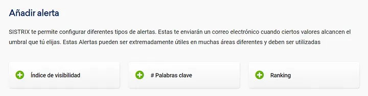 Sistrix alertas