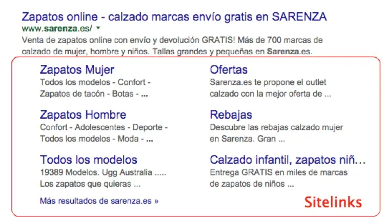 sitelinks google seocom