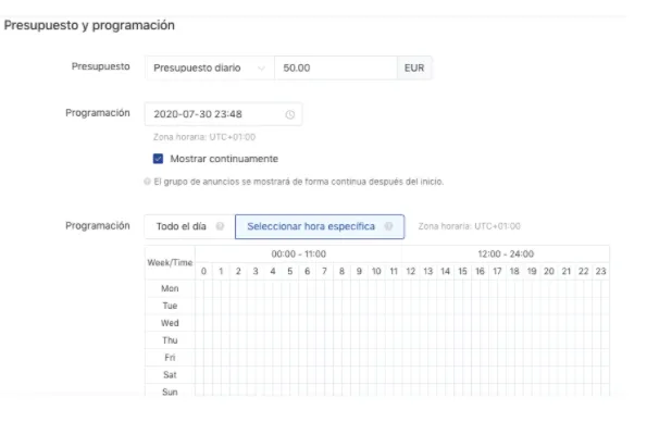 Configuración de campañas en TikTok Ads